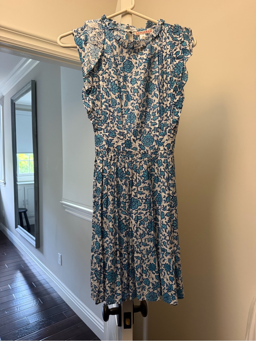 Banjanan Blue Floral Sleeveless Dress